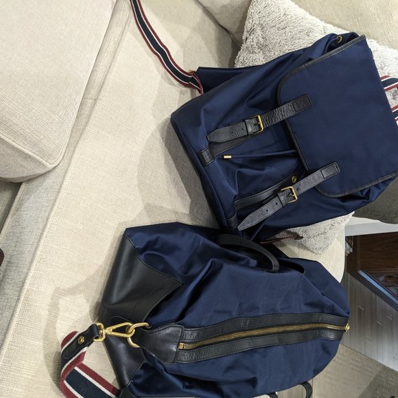 J. Crew Luggage & Travel Bags for Men on Sale up to 90% Off  J.Crew Oar Stripe Nylon Weekender Bag & Backpack